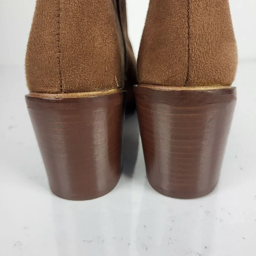 Seychelles Paradise City Leather Over the Knee Boots Brwon Size 7.5
